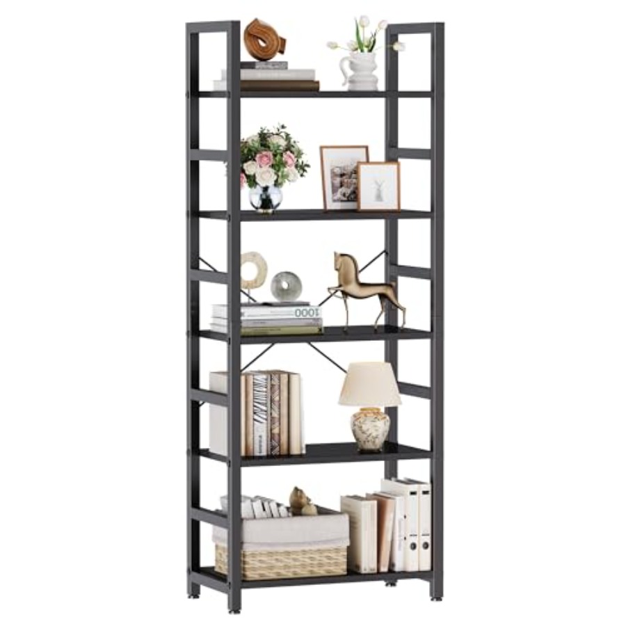 Bookshelf - رف كتب بخمس طبقات، خزانة كتب