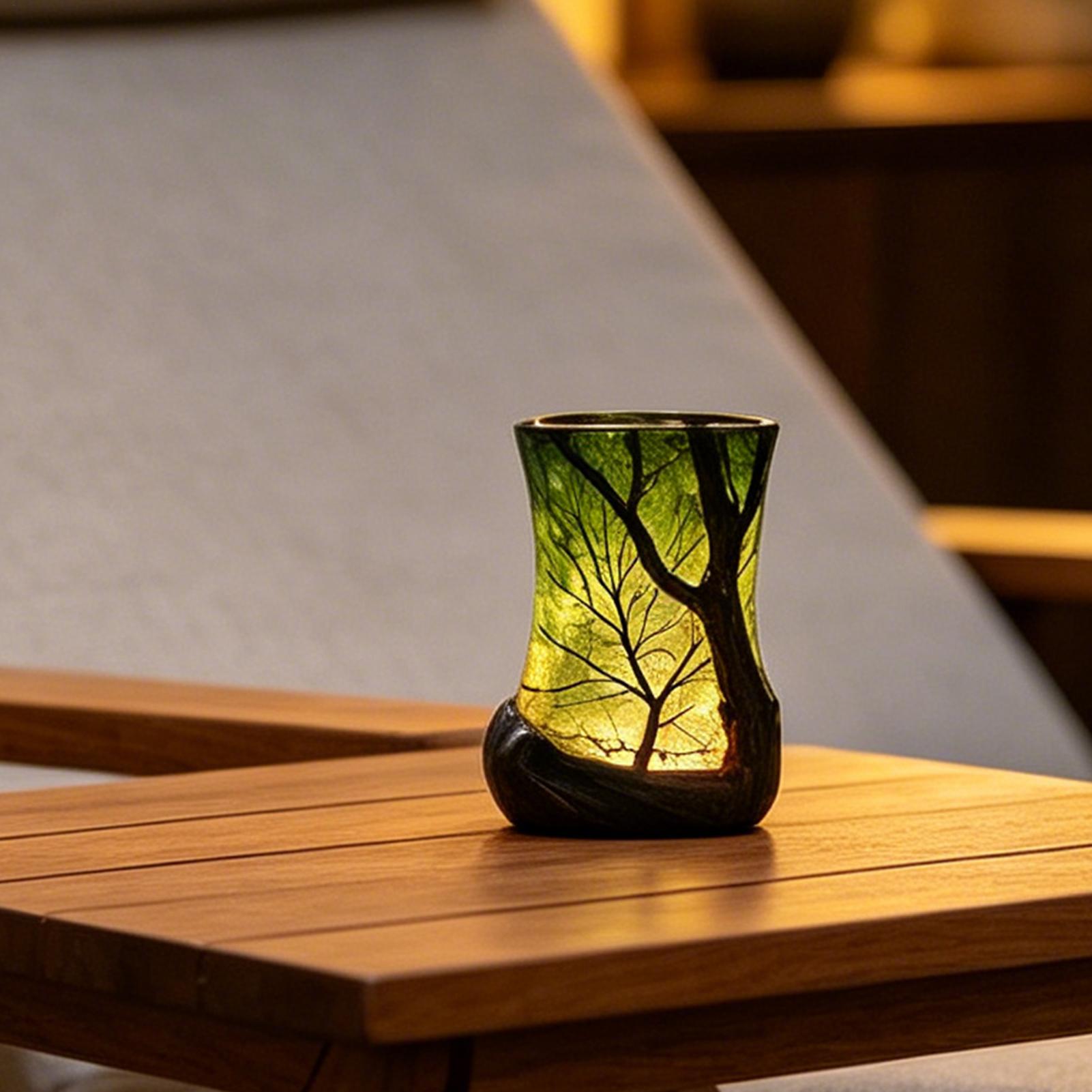 مصباح طاولة جانبي على شكل غابة - مراجعة Desk Lamp وسعره