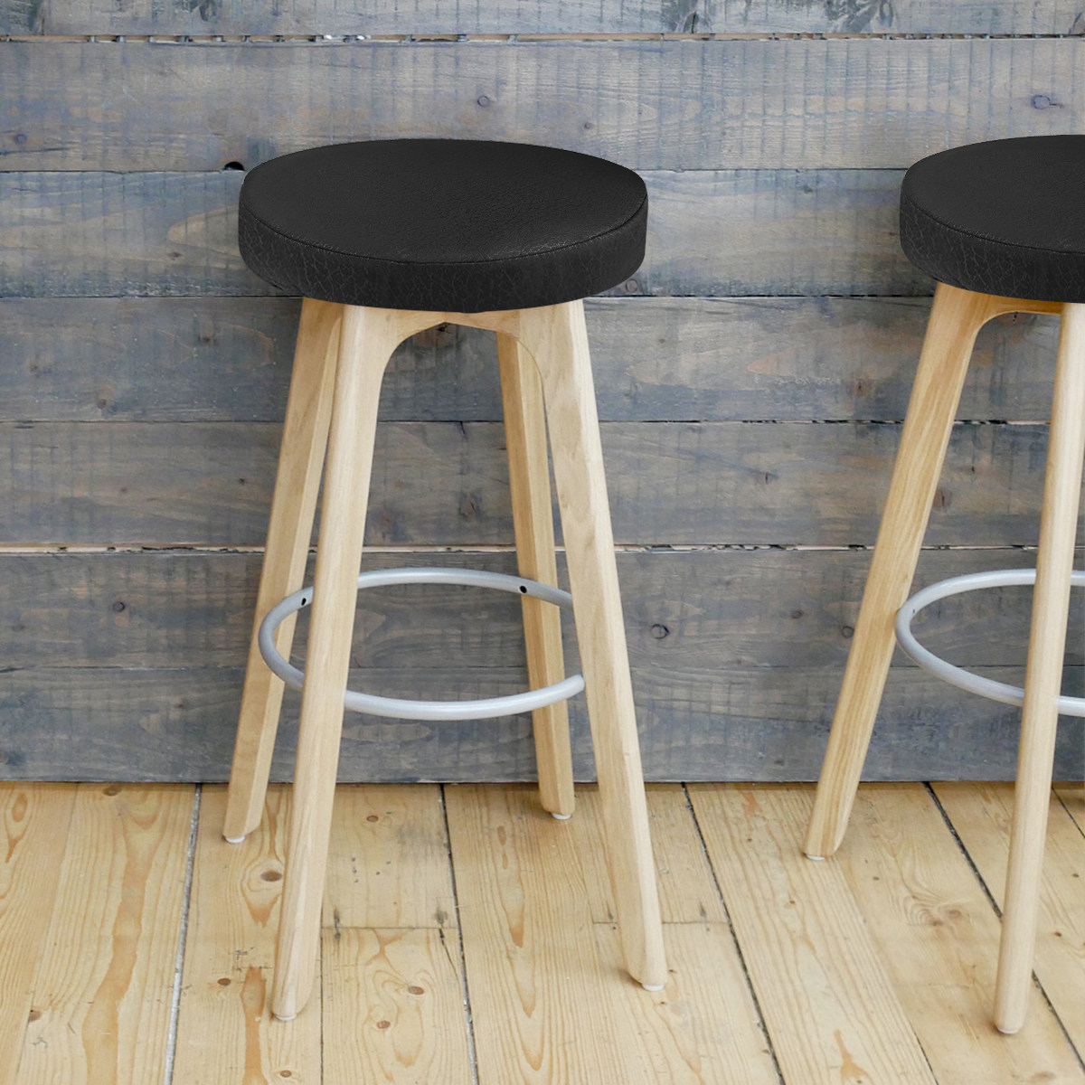 غطاء مقعد دائري أسود، قطر 30 س - مراجعة Office Stool وسعره